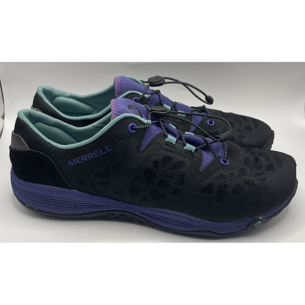 Merrell All Out Rush Trail Running Shoes Bungee Lacing Lightweight Mesh Women 9